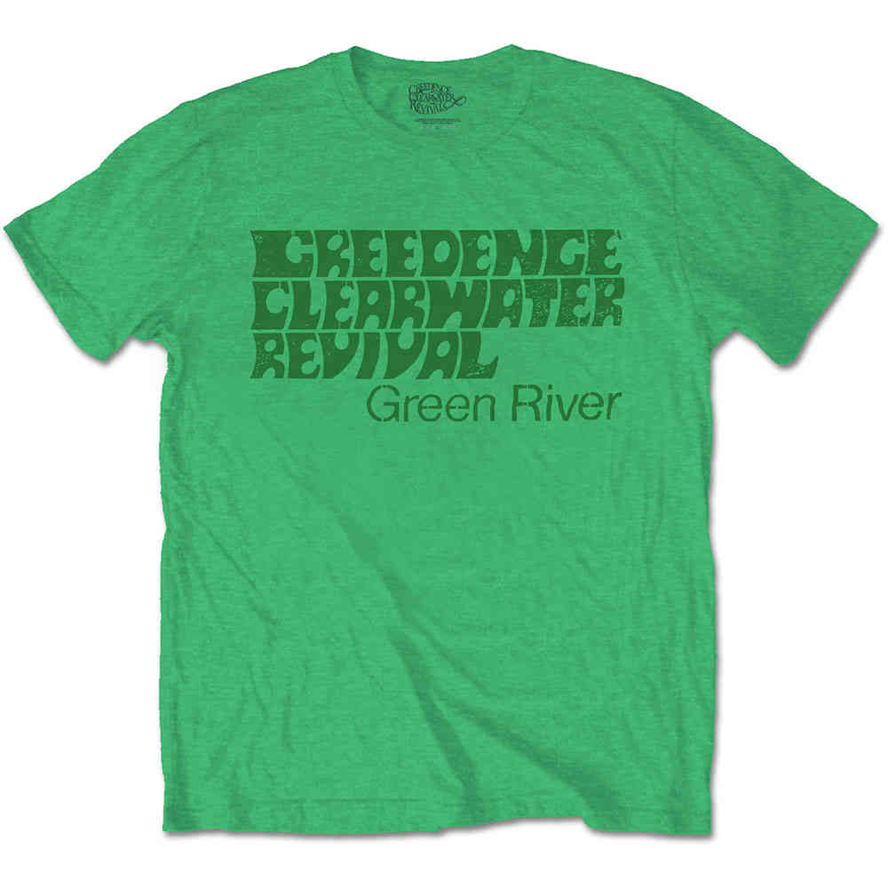 Creedence Clearwater Revival - Green River Heren Tshirt - Groen